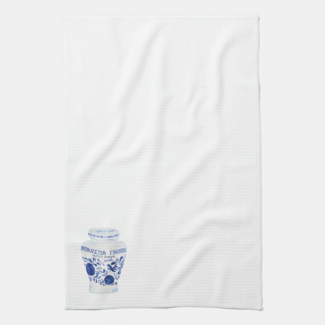 Amarena cherry kitchen towel (Vertical)