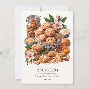 Amaretti – Vintage Italian Dessert Invitation