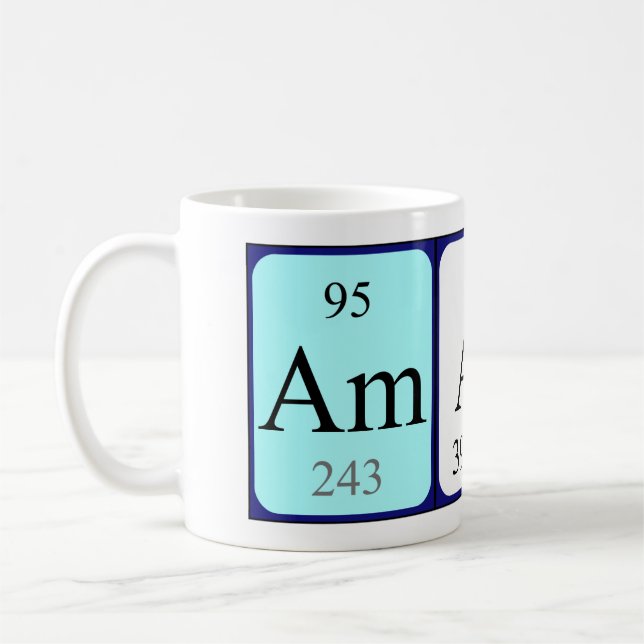 Amari periodic table name mug (Left)