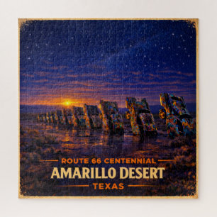 Amarillo Route 66 Desert Family Game Night Jigsaw Puzzle