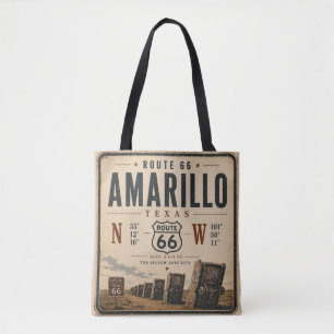 Amarillo Route 66 Travel Essential Tote Bag