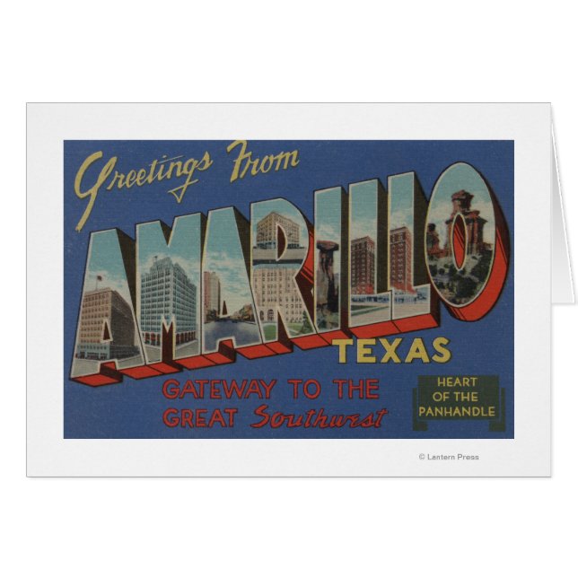 Amarillo, Texas (Coeur de la Pan-Handle) (Devant horizontal)