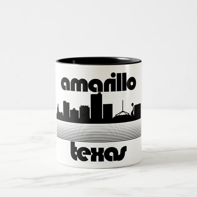 Amarillo Texas  Two-Tone Coffee Mug (Center)