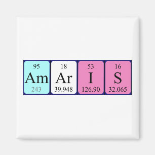 Amaris periodic table name magnet