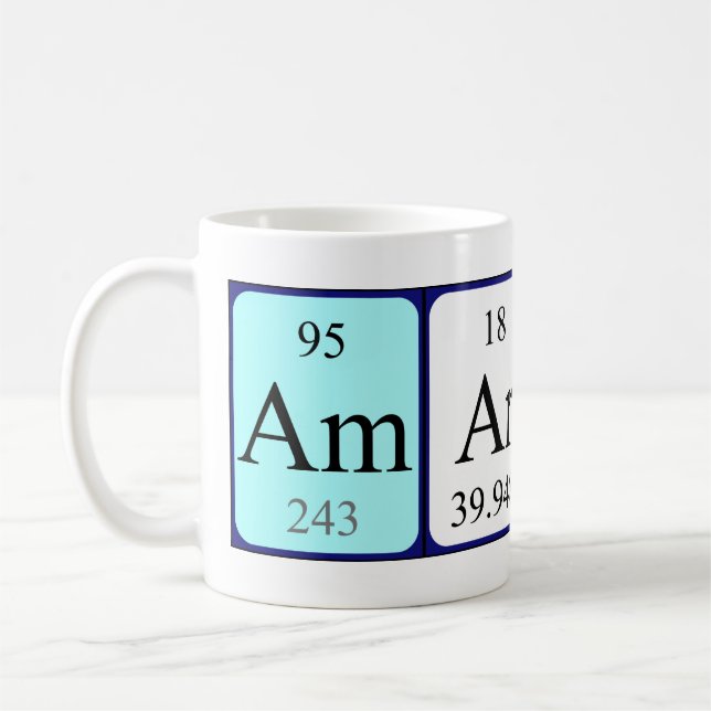 Amaris periodic table name mug (Left)