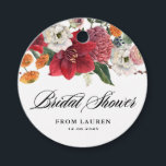 Amaryllis and Chrysanthemums Floral Bridal Shower Favour Tags<br><div class="desc">Send thanks to guests and customers with these customizable bridal shower favour tags. They feature a watercolour garland of chrysanthemums,  amaryllis,  ranunculus,  and anemones. Personalize these botanical bridal shower gift tags by adding your event details. These custom floral bridal shower gift tags are perfect for winter bridal showers.</div>