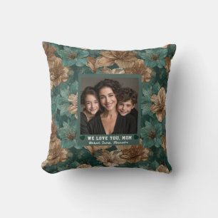 Amaryllis Best Cat Mom Decorative Design Hawaiian Throw Pillow