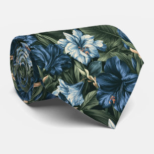 Amaryllis Floral Father Groom Summer Wedding Tie