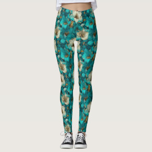Amaryllis Flower Active Wear Amaryllis Sparkle Leggings