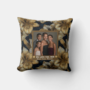 Amaryllis Flower Best Mama Ever Interior Design Throw Pillow