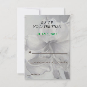 AMARYLLIS FLOWER CUSTOMIZABLE RSVP CARDS