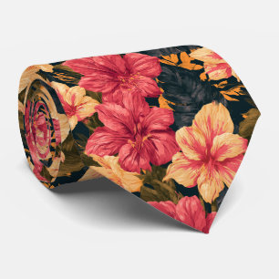 Amaryllis Flower Father Groom Graduation Tie