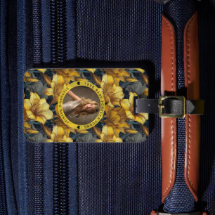 Amaryllis Flower Happy Birthday Gift For Mom Luggage Tag
