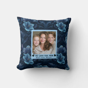 Amaryllis Flower Motherhood Bedroom Decor Coastal Throw Pillow