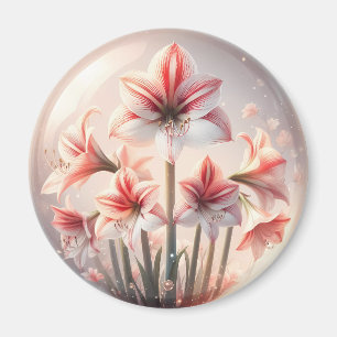 Amaryllis flowers magnet
