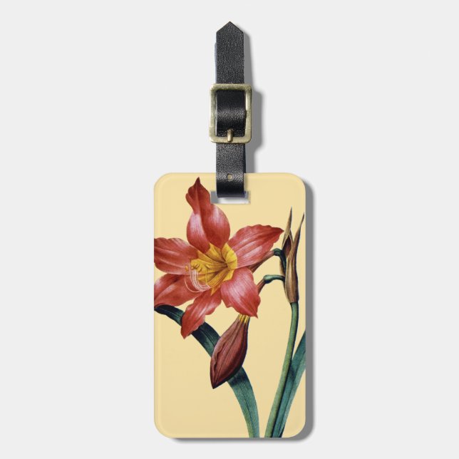 Amaryllis Luggage Tag (Front Vertical)