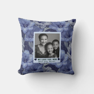 Amaryllis Mom Mum Mother Beach House Decor Throw Pillow