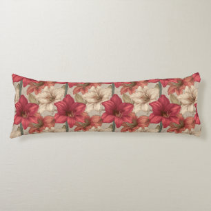 Amaryllis Nature Beach House Decor Victorian Wedge Body Pillow