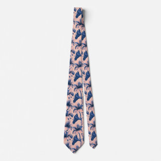 Amaryllis Pattern Bride Father Reception Wedding Tie