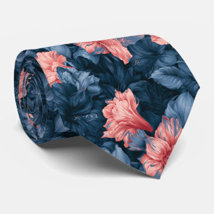 Amaryllis Print Bride Father Corporate Tie