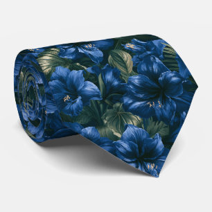 Amaryllis Print Businessman Destination Wedding Tie