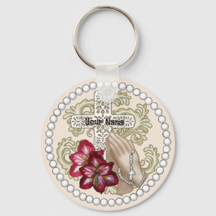 Amaryllis Rosary   Keychain