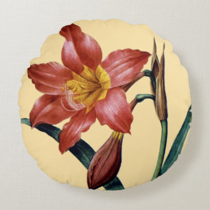 Amaryllis Round Pillow