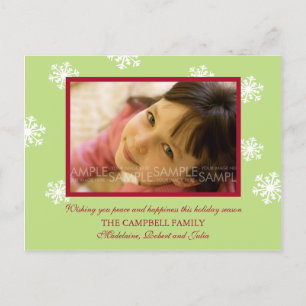 Amaryllis Snowflakes :: Christmas Photo Postcard