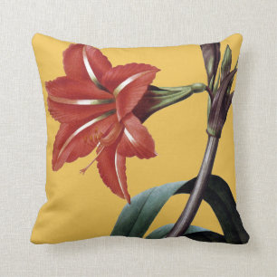 Amaryllis Striped Throw Pillow