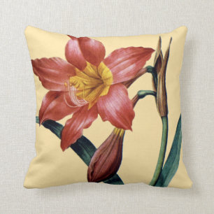 Amaryllis Throw Pillow