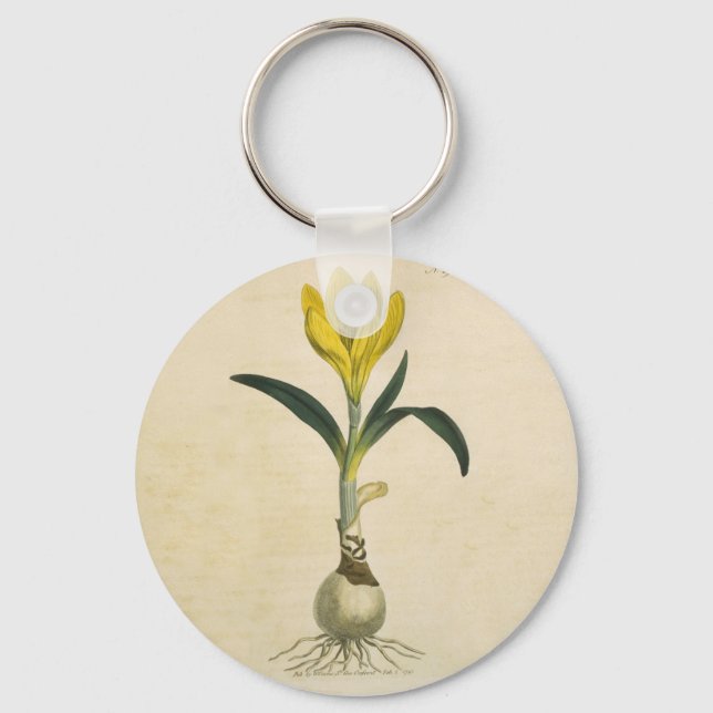 Amaryllis Tulip Botanical Garden Flower Keychain (Front)
