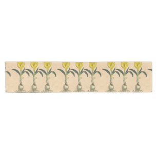Amaryllis Tulip Botanical Garden Flower Short Table Runner