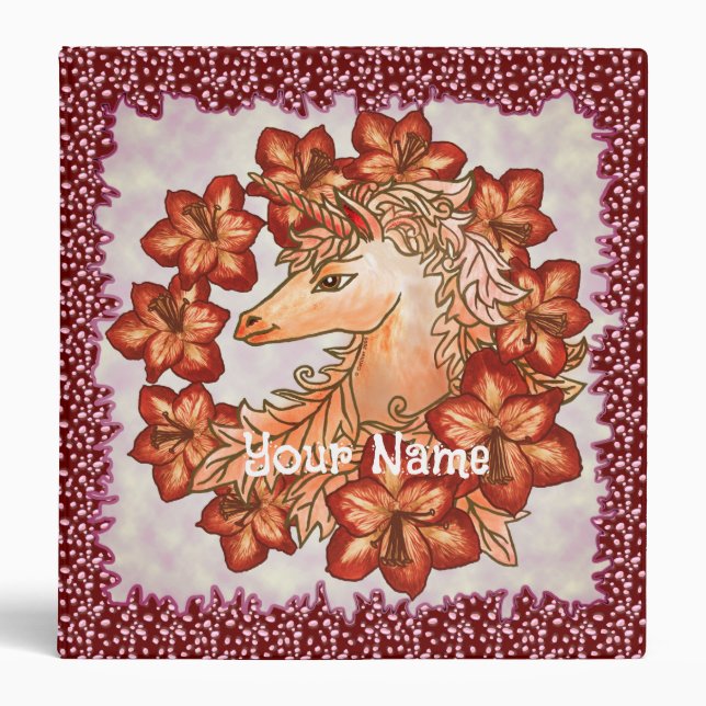 Amaryllis Unicorn classeur (Devant)