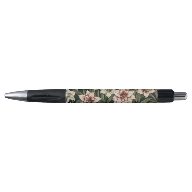 Amaryllis vintage flowers pattern pen (Front)