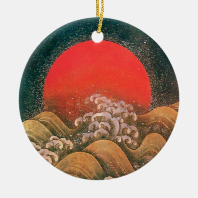 AMATERASU , SUN GODDESS CERAMIC ORNAMENT (Front)