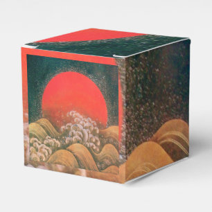 AMATERASU SUN GODDESS Red Black Brown Favor Box