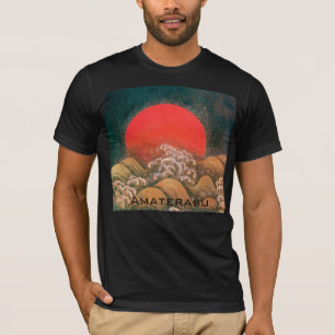 AMATERASU, SUN GODDESS Red Black Brown T-Shirt