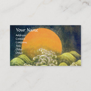 AMATERASU , SUN GODDESS ,yellow green black gold Business Card
