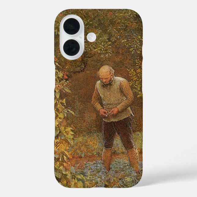 Amateur (Coachman & Cabbages) by Frederick Walker Case-Mate iPhone Case (Back)
