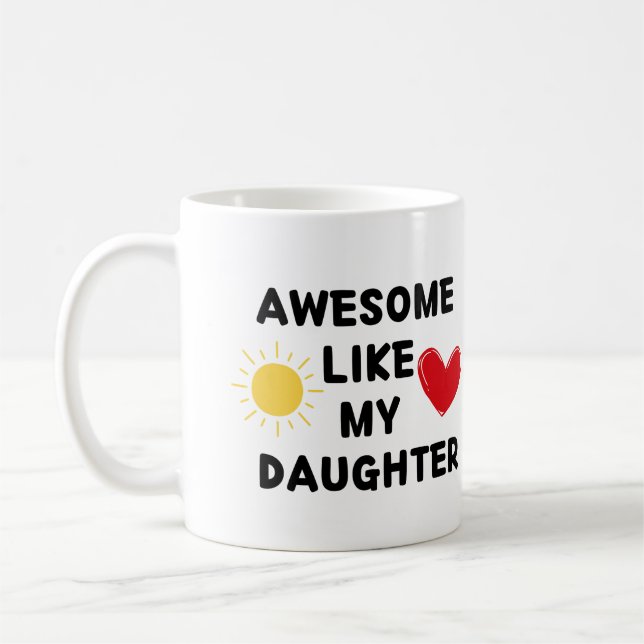 AMATEUR COMME MA FILLE - Perfect Coffee Mug Cadeau (Gauche)