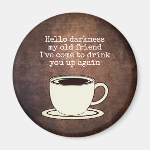 Amateur de café vintage amusant Aimant citation