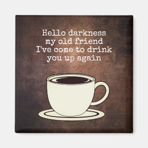Amateur de café vintage amusant Aimant citation