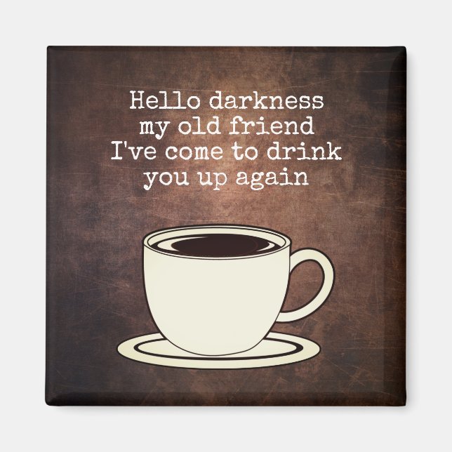 Amateur de café vintage amusant Aimant citation (Devant)