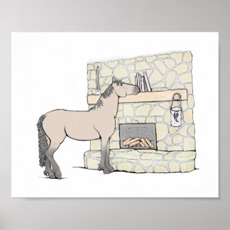 Amateur de livres Impression d'art de cheval | Déc
