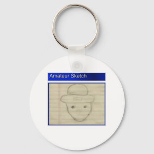 Amateur Leprechaun Sketch Keychain
