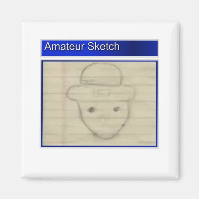 Amateur Leprechaun Sketch Magnet (Front)