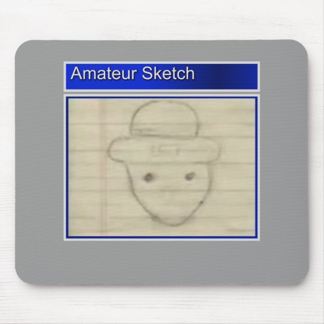 Amateur Leprechaun Sketch Mouse Pad (Front)