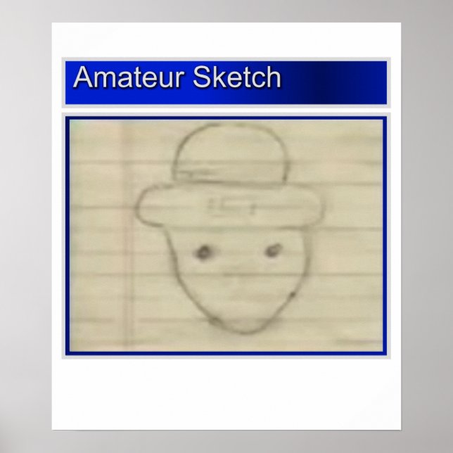 Amateur Leprechaun Sketch Poster (Front)