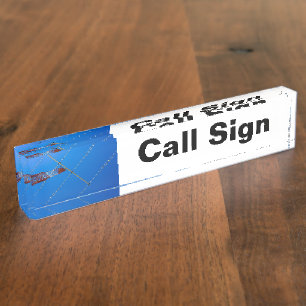 Amateur Radio Call Sign and Antenna Nameplate
