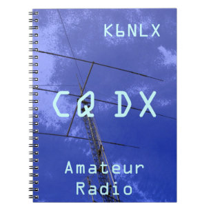 Amateur Radio Call Sign CQ DX Notebook